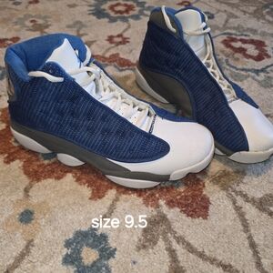 Jordan Athletic Shoes Navy and White